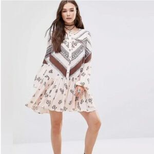 Free People From Your Heart Printed Tunic Dress, Small